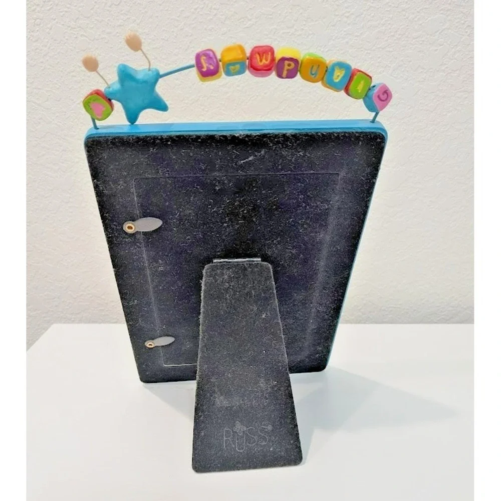 Grandma's Little Star 3D Resin Moveable Beads 6 x‎ 4 Photo Frame RUSS Moon Stars